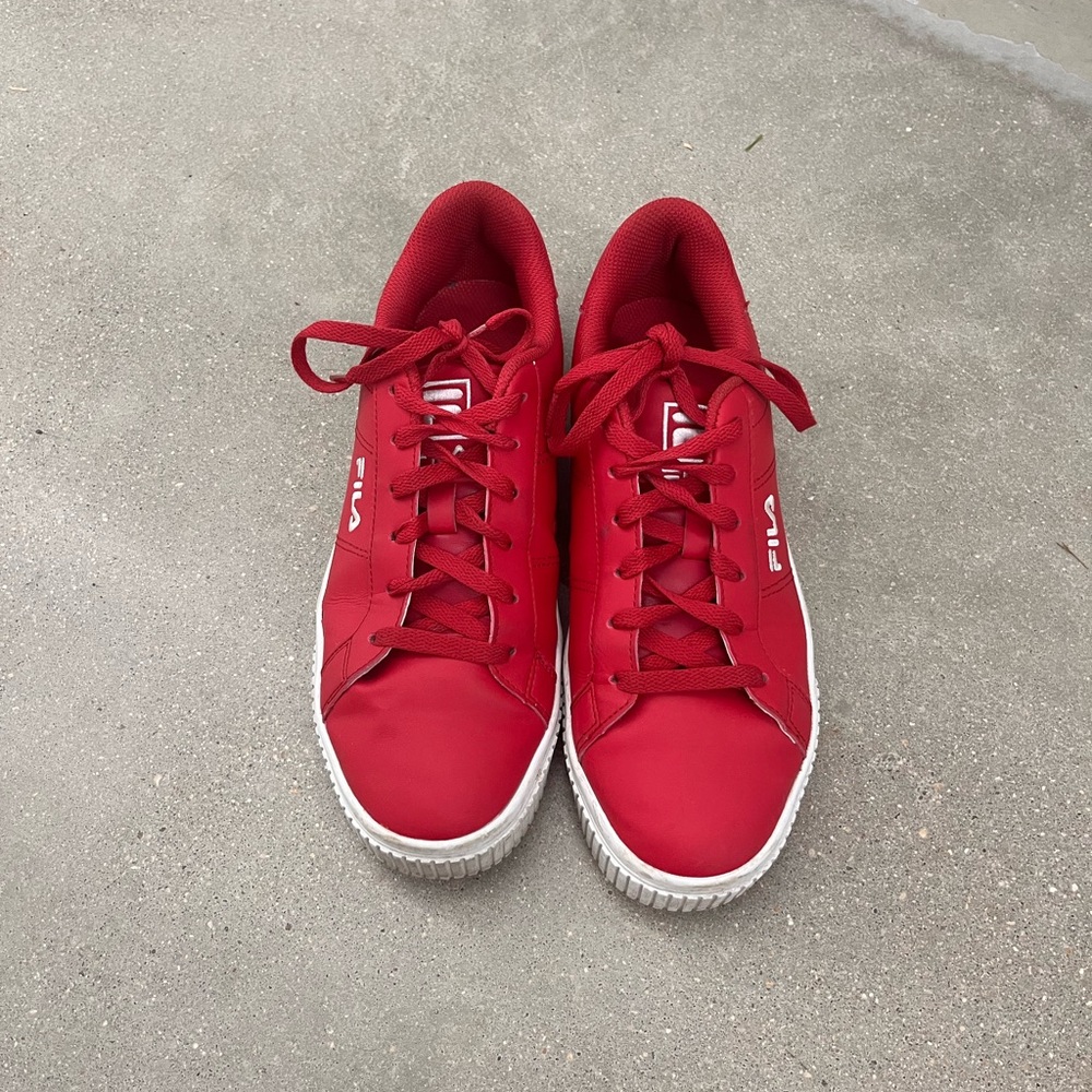 Fila Red Athletic Shoes
